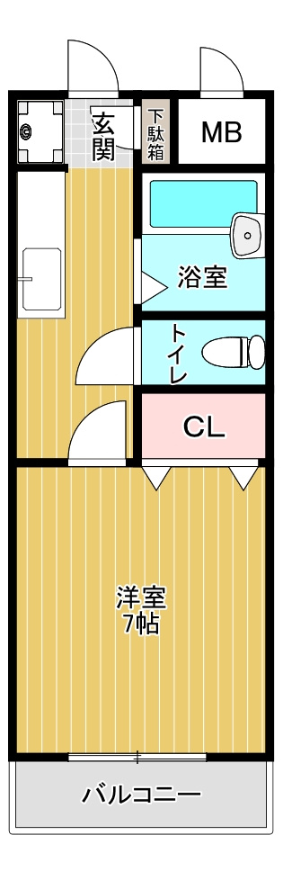 グローリー1番館の間取り
