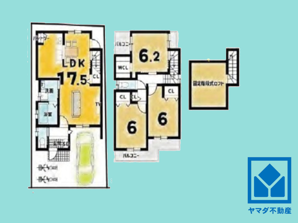 伏見区淀美豆町の間取り|図面と現況が異なる場合は現況を優先いたします。