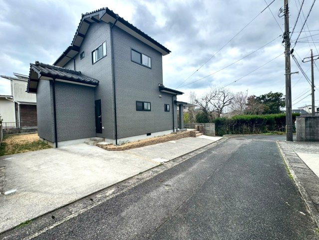 宇部市上条の前面道路含む現地写真