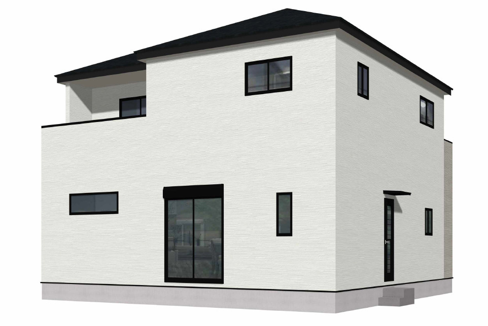 北九州市八幡西区森下町2期1号棟の外観パース|外観パースです