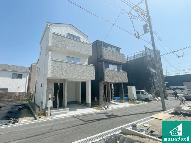 豊中市曽根南町　新築一戸建ての外観|現在建築中！落ち着いた街並みで新生活を始めることが出来そう！周辺の物件も併せてご紹介させて頂きます！