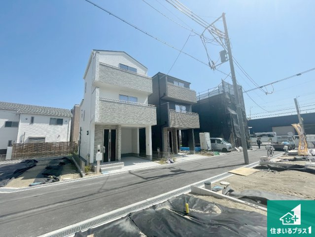 豊中市曽根南町　新築一戸建ての外観|現在建築中！落ち着いた街並みで新生活を始めることが出来そう！周辺の物件も併せてご紹介させて頂きます！