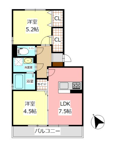 ルミエール須賀の間取り