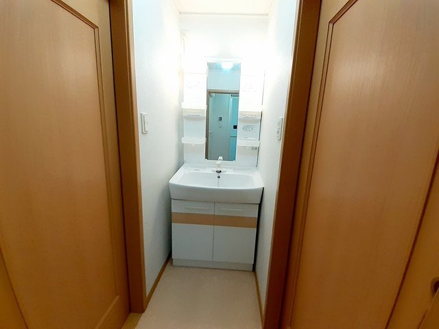 エリア８８の洗面所|ゆったりとスペースのある洗面所