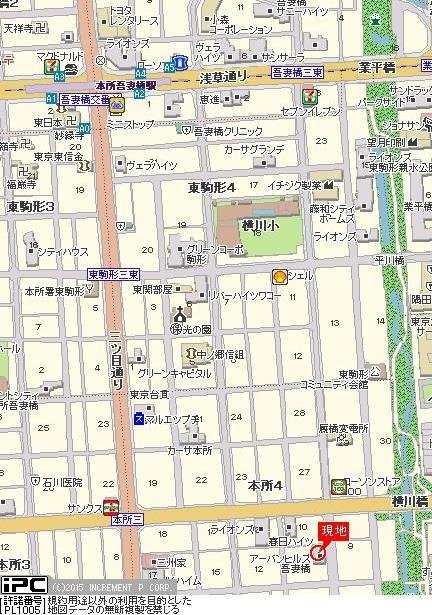 アーバンヒルズ吾妻橋の地図