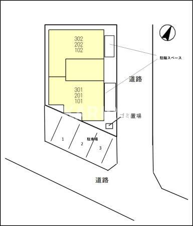 ダイヤモンドフジ桃谷の区画図
