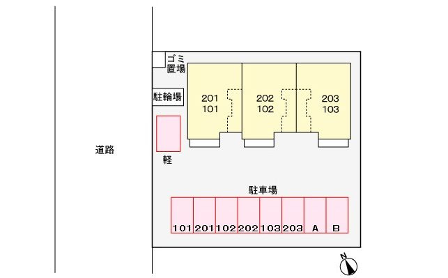 サンオークⅡの区画図