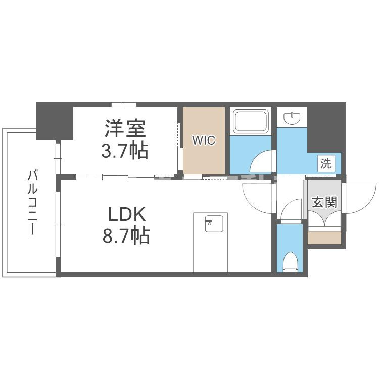 リヴェント福島の間取り
