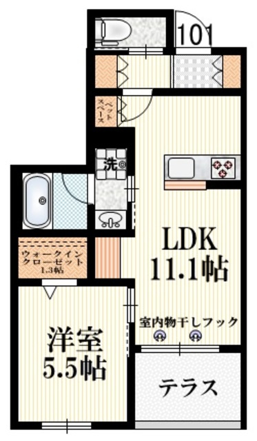 アミ・フルールの間取り