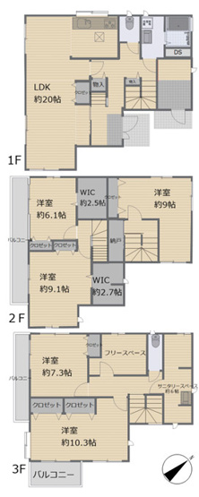 【間取り】 | 綾瀬市吉岡東4丁目　中古戸建て【仲介手数料無料】 | 海老名市を中心に地域密着で営業♪不動産のことなら「大樹不動産」へ