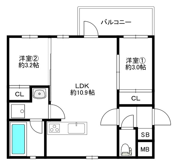 【間取り】 | MODERN ASPIRATION 薬院Court