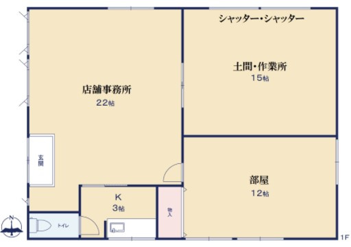 【店舗事務所】坂戸市石井店舗・事務所の間取り