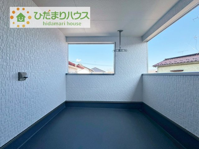 【バルコニー】 | つくば市高見原第18　新築戸建 | 人気が高いインナーバルコニーを採用♪天候を気にせず洗濯物を干せ、紫外線も気にせずに済みます(*^^)v