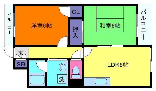 アコーレ六甲の間取り