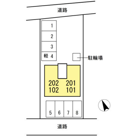 フルーレコートの区画図