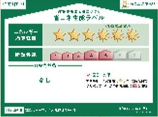 八王子市　弐分方町　新築一戸建て　５期の省エネ性能ラベル|～省エネ性能住宅認定物件～