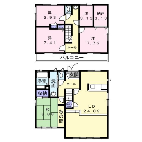 内外装リフォーム済みです。１階76.20㎡2階58.21㎡になります。
