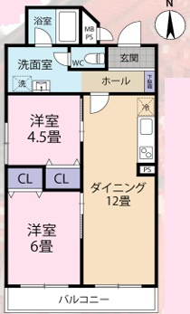 【間取り】 | S52205-白川ｾﾝﾄﾗﾙﾊｲﾂ