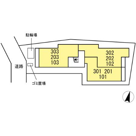 D Paina 木月住吉町の区画図