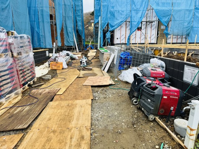 八王子市　弐分方町　新築一戸建て　５期の駐車場|～縦列2台駐車可能カースペース～