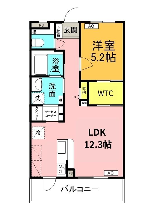 スカーレットの間取り