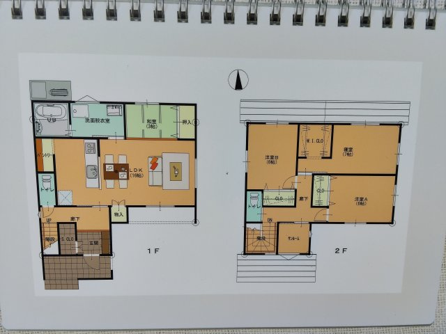 坂井市丸岡町今福　新築戸建Aの間取り
