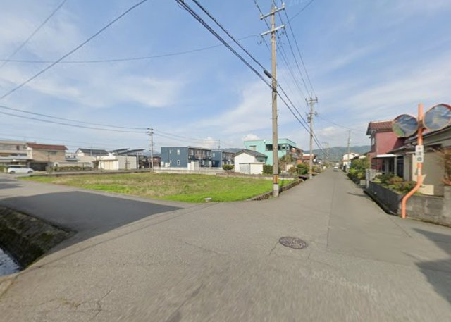 坂井市丸岡町今福　新築戸建Aの前面道路含む現地写真