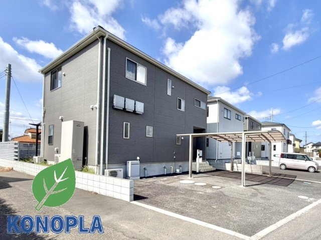 【中古戸建】伊勢崎市上蓮町の外観|■外観|シンプルで洗練されたデザインは住まう人の色に染まり、個性を映し出します♪本日見学可能(*＾＾*)
