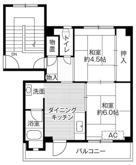 【間取り】 | ビレッジハウス長内1号棟
