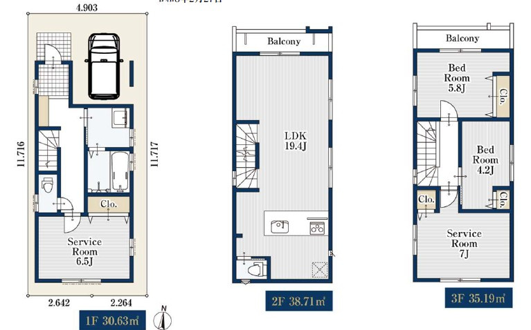 杉並区上高井戸1丁目  新築戸建の間取り|間取り図

現地ご見学希望・資料請求などお気軽にお問い合わせ下さい！
03-5990-5201