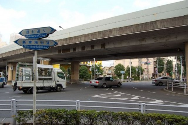 中野区弥生町４丁目のアパートの周辺