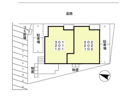 和 太閤山の区画図