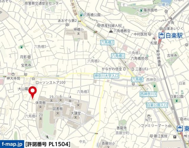 【地図】 | ホーユウコンフォルト白楽　Ａ棟