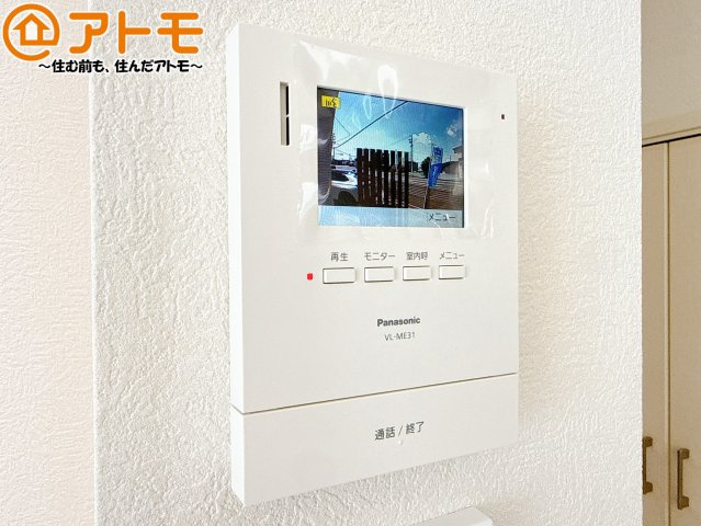 【防犯設備】 | 焼津市五ヶ堀之内　中古戸建 | TVモニター付きインターホンは訪問者を確認することができて、防犯性に優れています♪