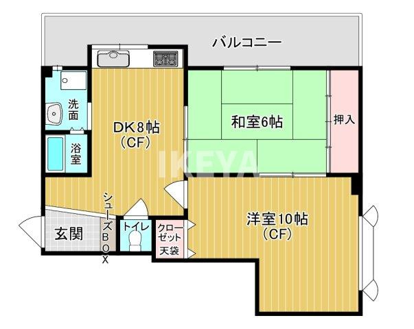 ラ・シェーリ北梅田の間取り