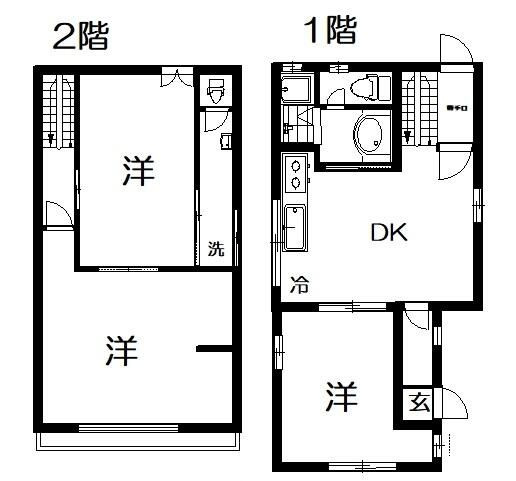 【間取り】 | 西大井戸建