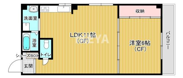 ラ・シェーリ北梅田の間取り