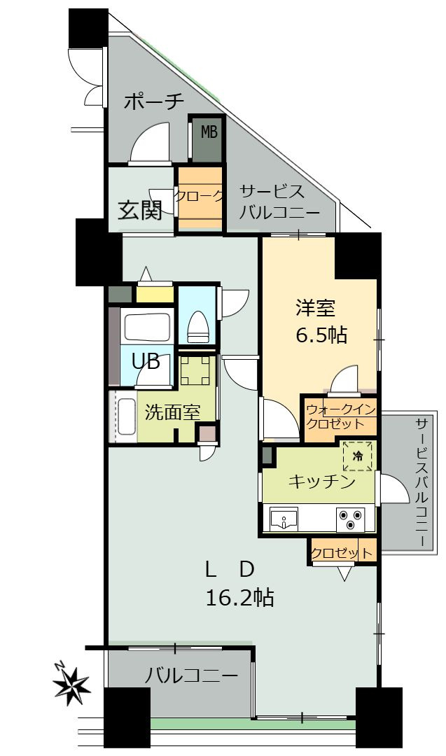 レーベンリヴァーレクロス東京の間取り
