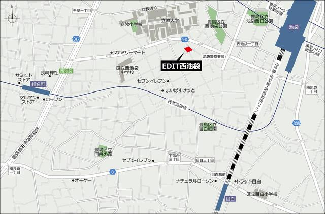 ＥＤＩＴ西池袋の地図