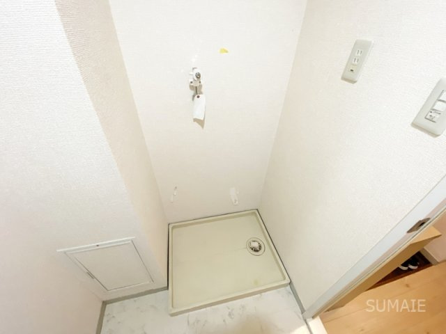 ガーデンシティ日進の洗面所|室内洗濯機置き場です！