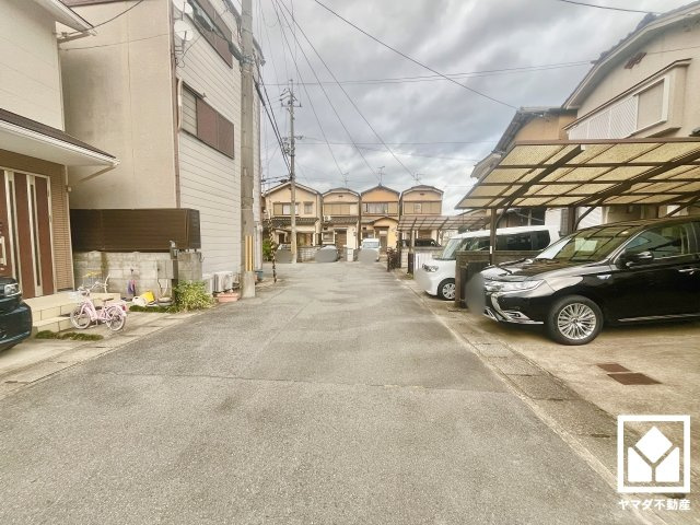 伏見区久我本町　2期の前面道路含む現地写真