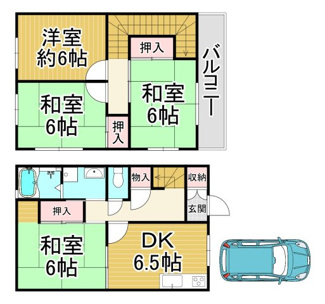 【間取り】 | 川西市西畦野2丁目2の13　中古一戸建て