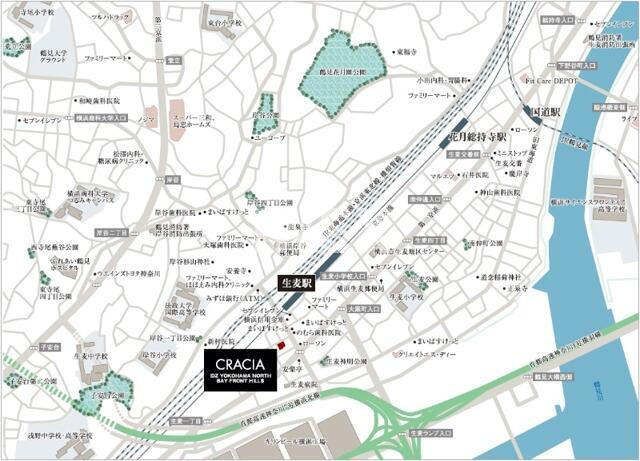 クレイシアＩＤＺ横浜ＮＯＲＴＨベイフロントヒルズの地図