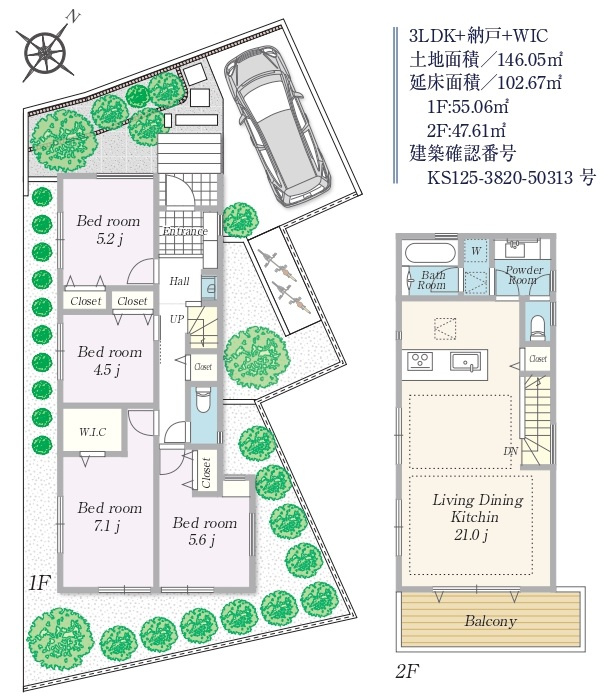 藤沢市鵠沼松が岡2丁目新築戸建　全1邸の画像