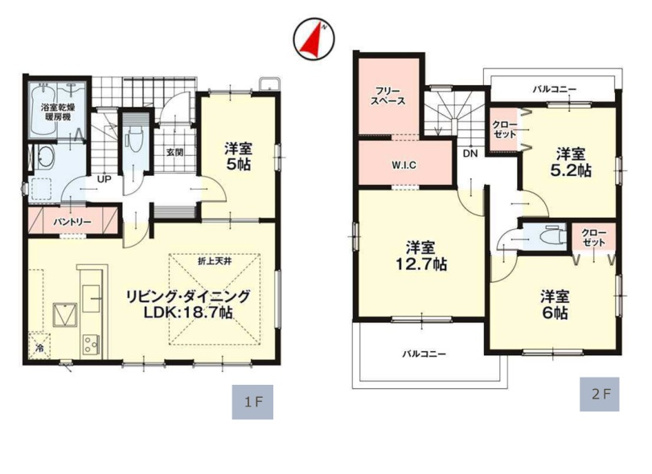 【間取り】 | 糟屋郡久山町猪野4期　2号棟（全2棟）【仲介手数料無料・0円】 | 平日、土日祝日もお好きな日時にご見学可能です。お気軽にお問合せ下さい。