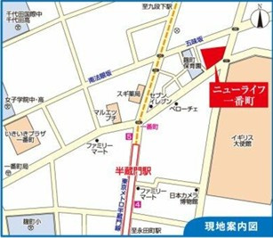 ニューライフ一番町の地図