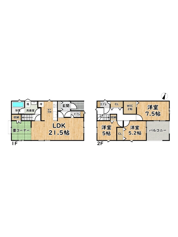 姫路市網干区垣内南町第2/新築戸建の間取り