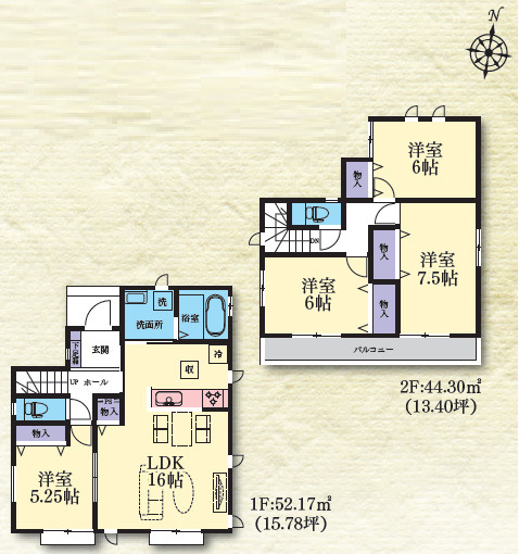 平塚市西真土　新築分譲住宅　全16区画M号棟