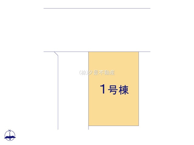 《仲介手数料無料》川越市小仙波町２丁目44-48新築一戸建てリガーレの区画図