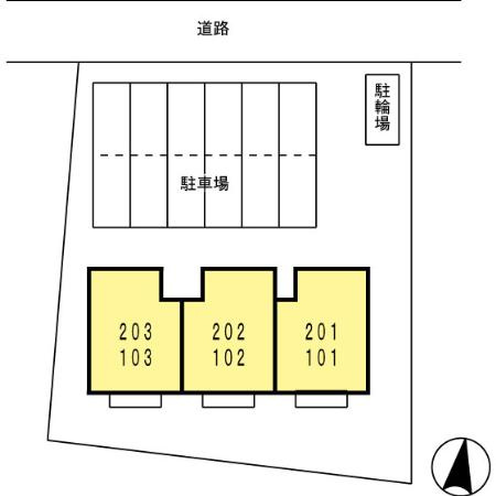ヴィラージュの区画図